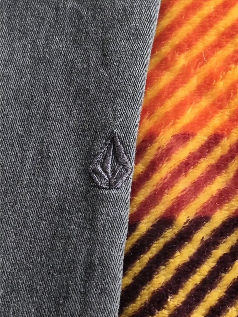 Volcom True To This Gray Chino Pants Mens 32x30 Straight Leg Twill - Picture 9 of 12